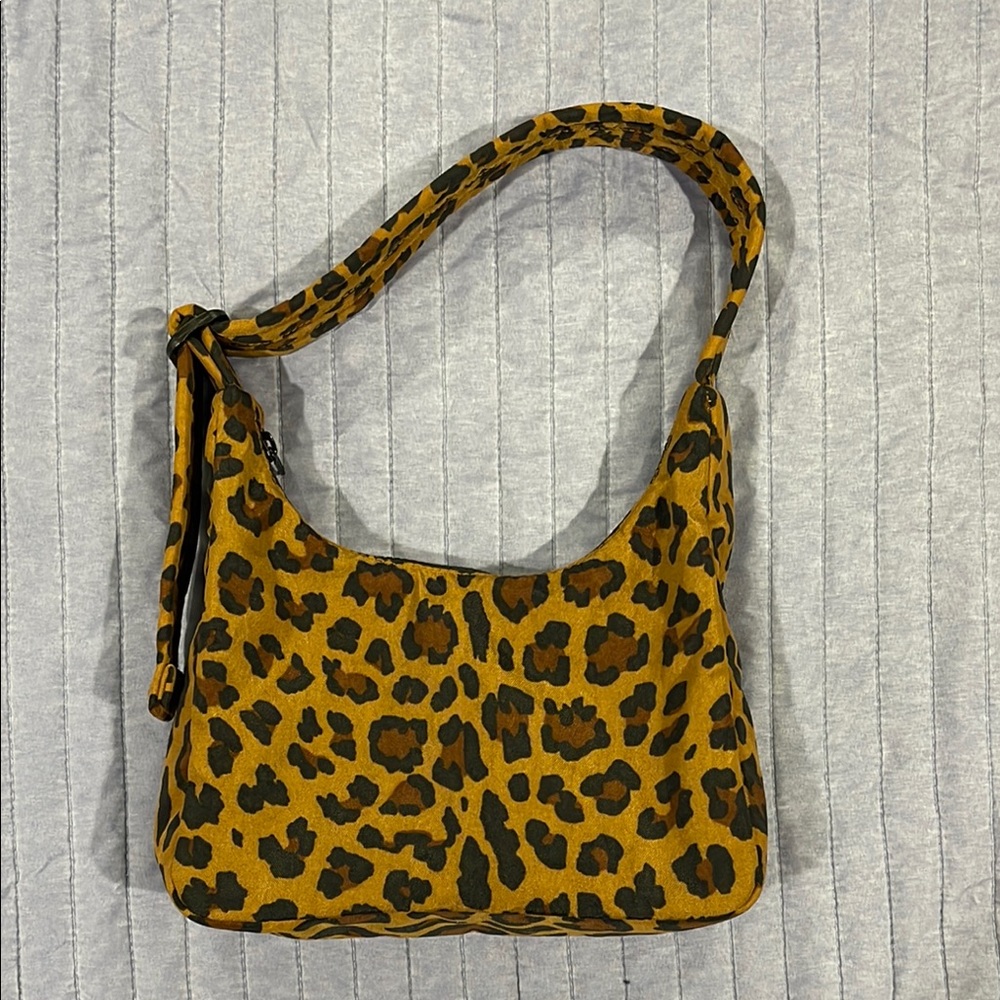 Baggu Mini Nylon Leopard Shoulder Bag - Picture 1 of 1